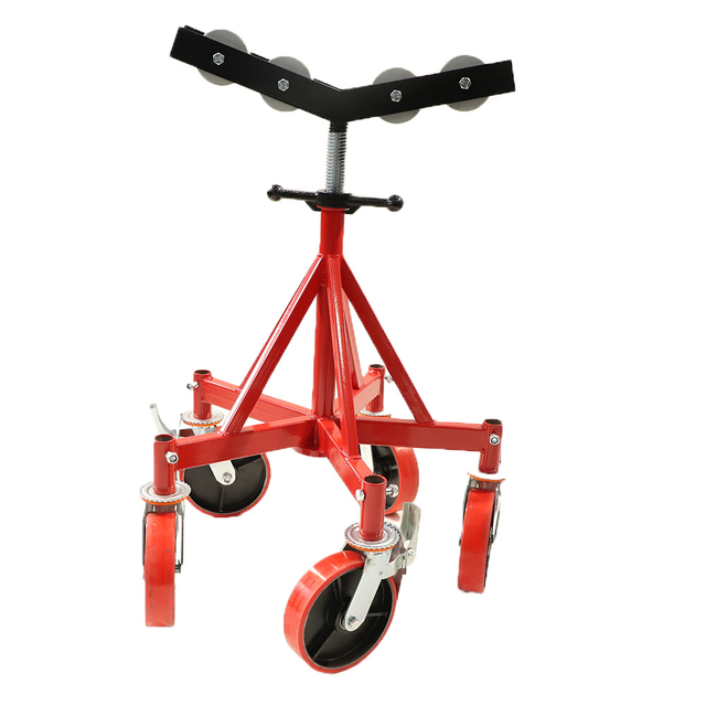 Herramientas de tubería de soporte ajustables con rodillo